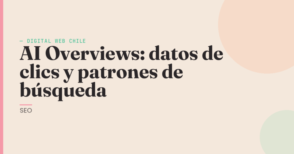 datos de clics AI Overviews