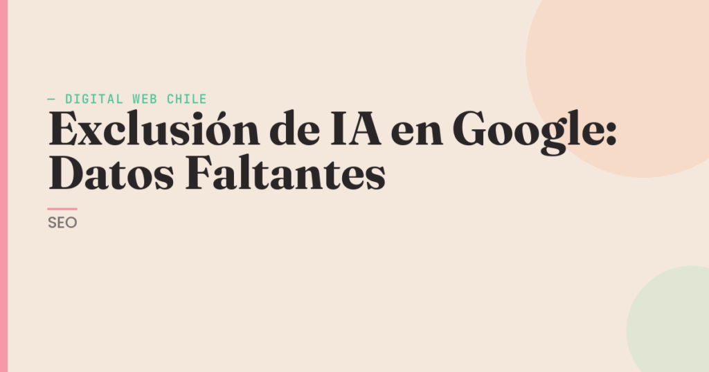 exclusión de búsqueda con IA en Google